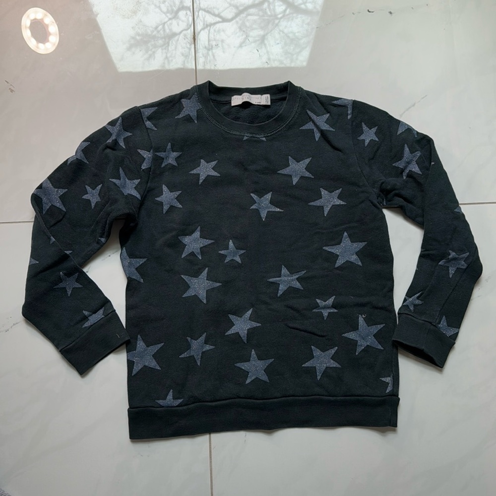 Stella McCartney Kids Navy Glitter Star Sweatshirt